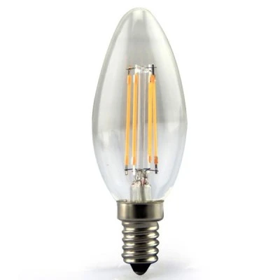 Λάμπα led filament κεράκι C35 Ε14 4W 230V 2700k θερμό λευκό φως 440lumen Λάμπα led filament κεράκι C35 Ε14 4W 230V 2700k θερμό λευκό φως 440lumen