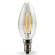 Λάμπα led filament κεράκι C35 Ε14 4W 230V 2700k θερμό λευκό φως 440lumen Λάμπα led filament κεράκι C35 Ε14 4W 230V 2700k θερμό λευκό φως 440lumen