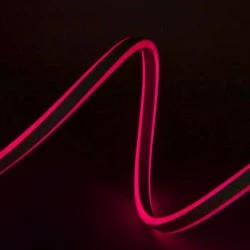 Neon LED φωτοσωλήνας κόκκινη δύο όψεων με 120λαμπάκια/m 7.5W/m 50m εξωτερικού χώρου