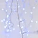 Σειρά 100 led 3mm ανά 5cm με επέκταση έως 3 διάφανο καλώδιο μπλε χρώμα φωτός IP44