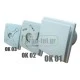 Εξαεριστήρας μπάνιου Φ100mm 11W σειρά OK01 230V 2500rpm 100 m³/h 41dB