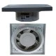 Εξαεριστήρας μπάνιου ΙΝOX Φ120mm 18W τετράγωνο σειρά ММ-120 220V 150 m³/h 42dB