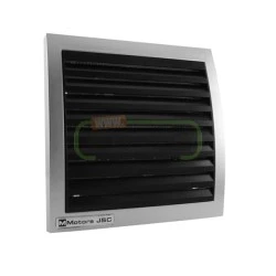 Εξαεριστήρας μπάνιου μαύρο-inox Φ150mm 46W τετράγωνος σειρά ММ-150 220V 240 m³/h 46dB