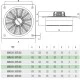 Βιομηχανικός εξαεριστήρας τοίχου Bahcivan BSMS 450 200W 1430rpm 5000m³/h 60dB μονοφασικός Βιομηχανικός εξαεριστήρας τοίχου Bahcivan BSMS 450 200W 1430rpm 5000m³/h 60dB μονοφασικός
