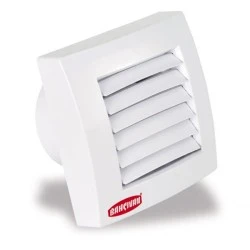 Εξαεριστήρας μπάνιου Bahcivan EC1010E Ø100mm 15W 100m³/h 2600rpm με αυτόματες περσίδες 40dB