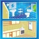 Εξαεριστήρας τζαμιού λευκός Bahcivan MMW-T-HCS 46W 230m³/h Φ195 με αισθητήρα υγρασίας