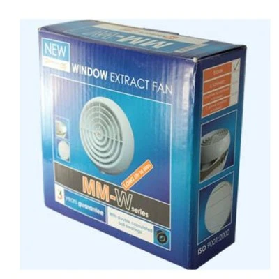 Εξαεριστήρας τζαμιού λευκός Bahcivan MMW-T-HCS 46W 230m³/h Φ195 με αισθητήρα υγρασίας