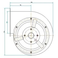 Βεντιλατέρ τύπου σαλίγκαρος EM-140 64W 610m³/h φυγοκεντρικός διπλής αναρρόφησης Βεντιλατέρ τύπου σαλίγκαρος EM-140 64W 610m³/h φυγοκεντρικός διπλής αναρρόφησης