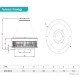 Εξαεριστήρας στέγης Bahcivan BRCF-M 185W Φ315mm 1800m³/h  2730rpm κατάλληλο για υψηλές θερμοκρασίες