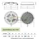 Εξαεριστήρας οικιακός τζαμιού Ø264mm 32W 230V 266m³/h με χειροκίνητο καπάκι ALIBERTI A600