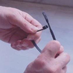 Δεματικά καλωδίων νέας γενιάς 2.6x105mm Γερμανίας Q-tie συσκευασία 200 τμχ. σε μαύρο χρώμα