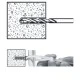 Βίσμα φτερωτό 8x40mm ELFIX™ NYLON PA 6.6 για τη στήριξη καλωδίων, σωλήνων κτλ. σε συμπαγή υλικά