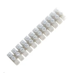 Κλέμμες Werit Γερμανίας 25mm² 12 πόλων για θερμοκρασία έως 80°C σε λευκό χρώμα