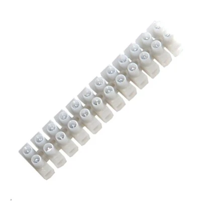 Κλέμμες Werit Γερμανίας 25mm² 12 πόλων για θερμοκρασία έως 80°C σε λευκό χρώμα