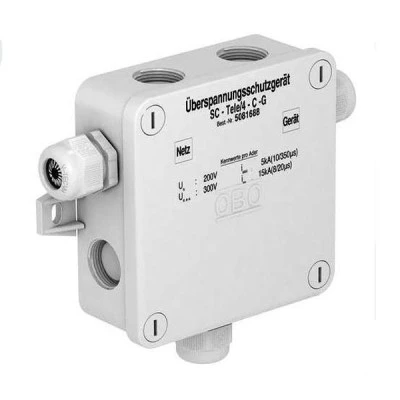 Συσκευή αντικεραυνικής προστασίας OBO BETTERMANN SC-TELE 4-C-G 100MHz για τηλεφωνικές γραμμές