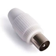 Φις TV connector αρσενικό λευκό