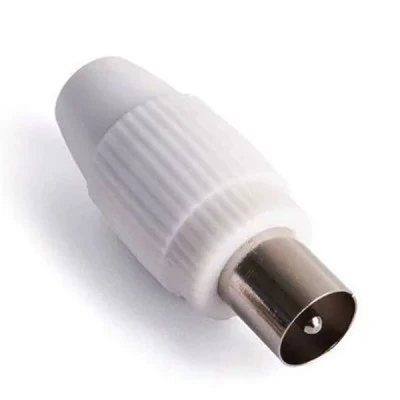 Φις TV connector αρσενικό λευκό