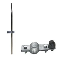 Ακίδα αλεξικέραυνων τύπου Franklin Φ30xL1000mm από επινικελωμένο ορείχαλκο