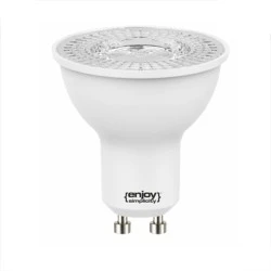 Λάμπα led GU10 Φ50mm 2.4W 230V 4000k ενδιάμεσο φως 240 lumen δέσμης 110° 15000h