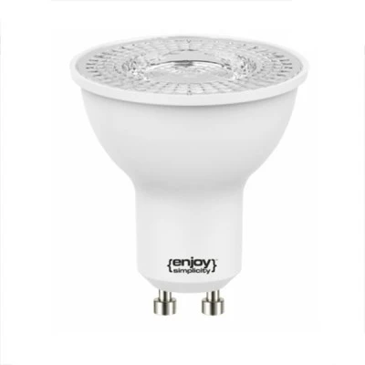 Λάμπα led GU10 Φ50mm 2.4W 230V 4000k ενδιάμεσο φως 240 lumen δέσμης 110° 15000h