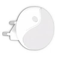 LED φωτιστικό νυκτός 0.3W θερμό λευκό φως 3000k 8lm με φωτοκύτταρο μη στεγανό IP20