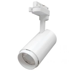 Προβολέας ράγας LED 3 καλωδίων λευκός 35W κατάλληλος για φωτισμό αρτοσκευασμάτων δέσμης 24°
