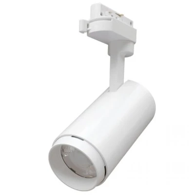Προβολέας ράγας LED 3 καλωδίων λευκός 35W κατάλληλος για φωτισμό αρτοσκευασμάτων δέσμης 24°