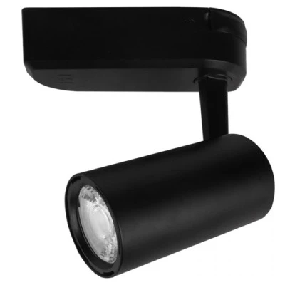 Προβολέας ράγας LED μαύρος 3 καλωδίων 15W ενδιάμεσο λευκό φως 4000k 1150lm δέσμης 24°