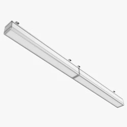 Led γραμμικό φωτιστικό αλουμινίου λευκό 18W ψυχρό φως 6500k 1350lm 600x70xh70mm μη στεγανό IP20