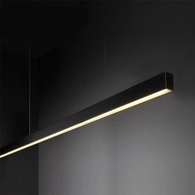 Led γραμμικό φωτιστικό αλουμινίου μαύρο 36W ενδιάμεσο φως 4000k 2700lm 1200x70xh70mm IP20