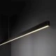 Led γραμμικό φωτιστικό αλουμινίου μαύρο 36W ενδιάμεσο φως 4000k 2700lm 1200x70xh70mm IP20