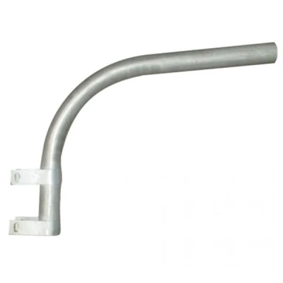 Επίτοιχος καμπυλωτός βραχίονας 650xh650xΦ60mm γαλβανισμένος για φωτιστικά δρόμου