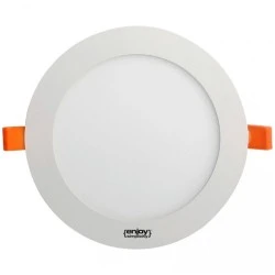 Led panel στρόγγυλο χωνευτό λευκό 24W 230V 4000k ενδιάμεσο λευκό φως 1710lm δέσμης 110° 25000h