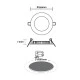 Led panel στρόγγυλο χωνευτό λευκό 24W 230V 6500k ψυχρό λευκό φως 1900lm δέσμης 110° 25000h Led panel στρόγγυλο χωνευτό λευκό 24W 230V 6500k ψυχρό λευκό φως 1900lm δέσμης 110° 25000h