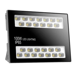 Προβολέας led flood 100W 220V AC 4000k ενδιάμεσο λευκό φως 10000lm με ανακλαστήρα στεγανός IP65