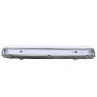 Φωτιστικό βιομηχανικού τύπου Led T8 60cm στεγανό μονό για 1 λάμπα τύπου φθορίου με βάση ABS 1 άκρου