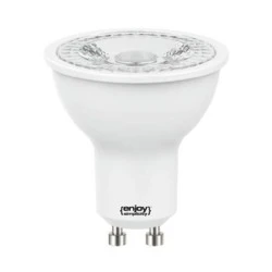 Λάμπα led GU10 Ø50mm 3.5W 230V 4000k ενδιάμεσο φως 260 lumen δέσμης 38° 15000h