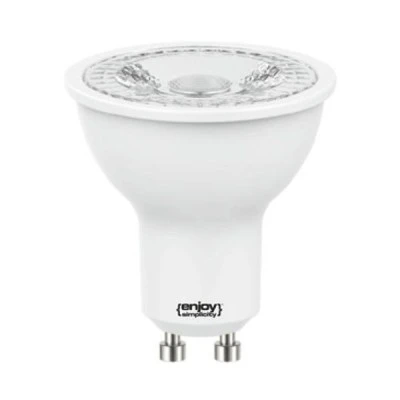 Λάμπα led GU10 Ø50mm 3.5W 230V 4000k ενδιάμεσο φως 260 lumen δέσμης 38° 15000h