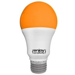 Λάμπα LED αχλάδι E27 A60 6W 230V πορτοκαλί φως δέσμης 200° enjoy simplicity 10000h