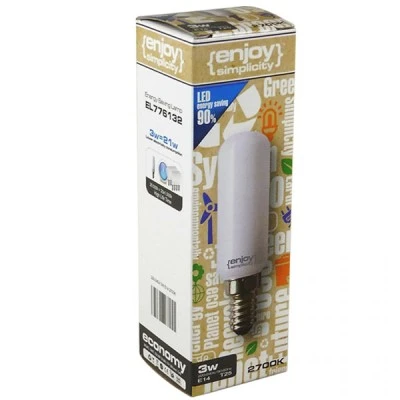 Λάμπα LED T25 E14 2700k θερμό λευκό φως 3W 230V 200lm ντιμαριζόμενη κατάλληλη για απορροφητήρες