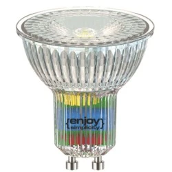 Λάμπα led GU10 Φ50mm 3.5W 230V 6500k ψυχρό φως 300 lumen δέσμης 36° 15000h