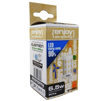 Λάμπα led για προβολείς ιωδίνης R7s 6.5W θερμό λευκό φως 2700k 806lm δέσμης 330° 15.000h