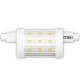 Λάμπα led για προβολείς ιωδίνης R7s 6.5W θερμό λευκό φως 2700k 806lm δέσμης 330° 15.000h