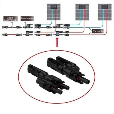 Διακλαδωτήρας σύνδεσης φωτοβολταϊκών PV-AZB-4 θηλυκό τύπου MC-4 30Α