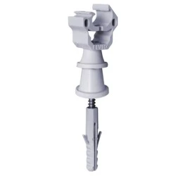 Πλαστικό στήριγμα αγωγών Φ8-10mm με σποίρωμα Μ6 για χρήση σε τοιχοποία & μπετό