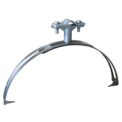 Στήριγμα αγωγών Φ8-10mm St/tZn με Ss ανοξείδωτο τόξο και βίδα για χρήση σε κεραμμύδια, μεταλλικές οροφές & κτίρια 