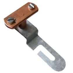 Στήριγμα ταινιών χάλκινο max 30x4mm Cu με ανοξείδωτη βάση Ss L110mm Στήριγμα ταινιών χάλκινο max 30x4mm Cu με ανοξείδωτη βάση Ss L110mm