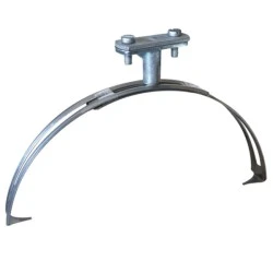 Στήριγμα ταινιών max 30x4mm St/tZn με τόξο & βίδα για χρήση σε κεραμμύδια , μεταλλικές οροφές & κτίρια 