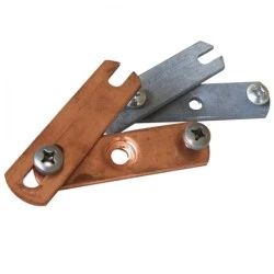 Στήριγμα ταινιών max 40-50x7mm με σώμα χαλύβδινο θερμά επιψ/νο ατσάλι St/tzn & ανοξείδωτες βίδες