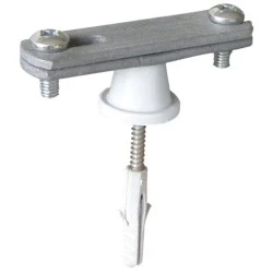 Στήριγμα ταινιών max 40-50x7mm St/tZn με κοντό αποστάτη για περιμετρική στήριξη ταινίας σε υποσταθμούς